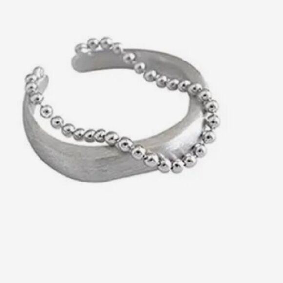 The Modern Chain Ring adjustable in 925 silver - Picture 2 of 9